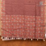 Fancy Linen Sarees - Copper Brown SASFS36658 - Image 4