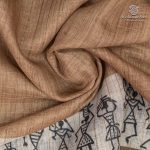 Fancy Linen Sarees - Dark Beige SASFS36661 - Image 2