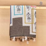 Fancy Linen Sarees - Dark Beige SASFS36661