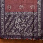 Fancy Linen Sarees - Maroon SASFS36673 - Image 4