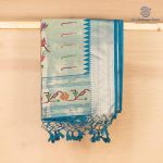 Jamdani Sarees - Teal Blue SASFS36874