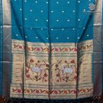 Jamdani Sarees - Teal Blue SASFS36874 - Image 4