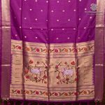 Jamdani Sarees - Dark Violet SASFS36876 - Image 4