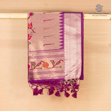 Jamdani Sarees - Dark Violet SASFS36876