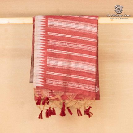 Jamdani Sarees - Dark Terracotto SASFS36892