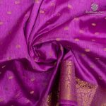 Fancy Raw Silk Saree - Dark Orchid SASFS36595 - Image 2