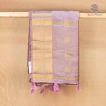 Fancy Raw Silk Saree - Light Lilac SASFS36596