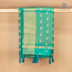 Fancy Raw Silk Saree - Sea Green SASFS36599