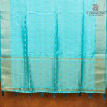 Fancy Raw Silk Saree - Light Blue SASFS36603 - Image 3