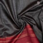 Fancy Raw Silk Saree - Grey SASFS36605 - Image 2