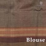 Fancy Raw Silk Saree - Earth Red SASFS36609 - Image 3