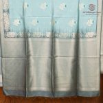Fancy Raw Silk Saree - Pale Blue SASFS36610 - Image 4
