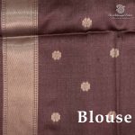 Fancy Raw Silk Saree - Light Fawn SASFS36613 - Image 3
