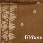 Fancy Raw Silk Saree - Greyish Blue SASFS36614 - Image 3
