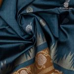 Fancy Raw Silk Saree - Greyish Blue SASFS36614 - Image 2