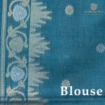 Fancy Raw Silk Saree - Blue SASFS36615 - Image 3