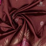 Fancy Raw Silk Saree - Brown SASFS36617 - Image 2
