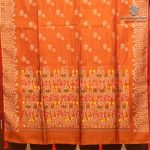 Fancy Raw Silk Saree - Orange SASFS36621 - Image 4