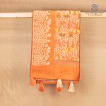 Fancy Raw Silk Saree - Orange SASFS36621