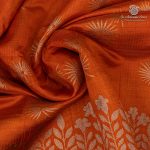 Fancy Raw Silk Saree - Orange SASFS36621 - Image 2