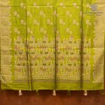 Fancy Raw Silk Saree - Lime Green SASFS36623 - Image 4