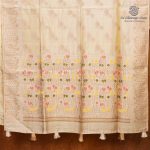 Fancy Raw Silk Saree - Cream SASFS36624 - Image 4