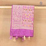 Fancy Raw Silk Saree - Purple SASFS36625