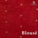 Fancy Raw Silk Saree - Faded Red SASFS36626 - Image 3