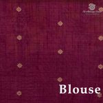 Fancy Raw Silk Saree - Dark Purple SASFS36627 - Image 3