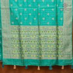 Fancy Raw Silk Saree - Aqua Green SASFS36628 - Image 4