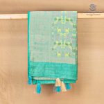 Fancy Raw Silk Saree - Aqua Green SASFS36628