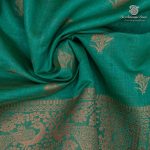 Fancy Raw Silk Saree - Aqua Green SASFS36628 - Image 2