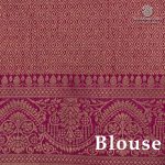 Fancy Raw Silk Saree - Dark Majenta SASFS36629 - Image 3