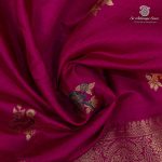Fancy Raw Silk Saree - Dark Majenta SASFS36629 - Image 2