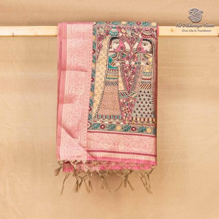 Fancy Raw Silk Saree - Hot Pink SASFS36631