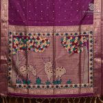 Fancy Raw Silk Saree - Grape Purple SASFS36636 - Image 4