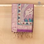 Fancy Raw Silk Saree - Grape Purple SASFS36636