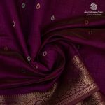 Fancy Raw Silk Saree - Grape Purple SASFS36636 - Image 2