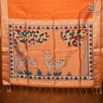 Fancy Raw Silk Saree - Orange SASFS36639 - Image 4
