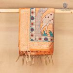 Fancy Raw Silk Saree - Orange SASFS36639