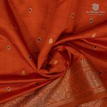 Fancy Raw Silk Saree - Orange SASFS36639 - Image 2
