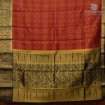 Semi Mysore Silk Sarees - Rust Orange SASFS36643 - Image 4
