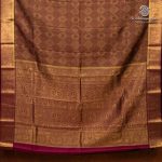 Semi Mysore Silk Sarees - Brown SASFS36644 - Image 4