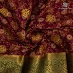 Semi Mysore Silk Sarees - Maroon SASFS36647 - Image 2
