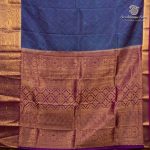 Semi Mysore Silk Sarees - Dual Shade Purple SASFS36650 - Image 4