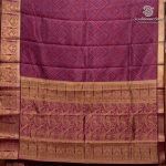 Semi Mysore Silk Sarees - Burgundy SASFS36653 - Image 4