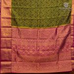Semi Mysore Silk Sarees - Dual Shade Green SASFS36655 - Image 4