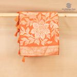 Fancy Satin Sarees - Dark Coral SASFS36682
