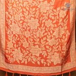 Fancy Satin Sarees - Dark Coral SASFS36682 - Image 4