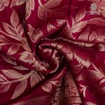Fancy Satin Sarees - Burgundy SASFS36683 - Image 2